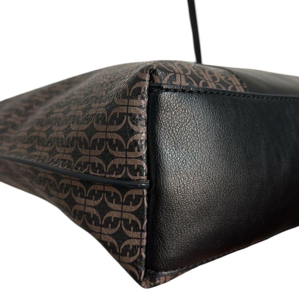 Fossil Black and Brown Faux Leather Skylar Satchel Large Crossbody Purse - Picture 5 of 12